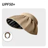 Cappelli larghi brim morbido cappello da sole protezione UV con guscio pieghevole guscio solare a doppia usi tappo per secchio estate