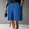 Heren shorts mode 2024 Mid Taille Drawtring broek Men kleding zomer retro casual wafelzakken ontwerp rechtstreek