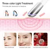 IPL Eye Massage Massage Device Lighten Dark Circles Anti-Wrinkle 3 Цветная светодиодная терапия PON Терапия нагреть вибратор Electric Eye Massager 240430