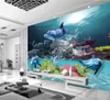 Custom 3D Wallpaper Underwater world Po wallpaper Ocean Wall Murals Kids Bedroom Livingroom Nursery Shop Wedding House Room dec8970703