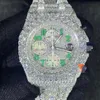 Hochwertiger Luxusschmuck Moissanite Diamond Watch Out Moissanite Rap Sänger Hip Hop Watch