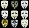 Vendetta Mask Anonymous Mask of Guy Fawkes Halloween Fancy Dress Costume Blanc Jaune 7 Couleurs GD4864868275805