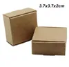 Brown 50pcSlot 37x37x2 cm Kraft Paper Wedding Geschenken Dozen voor ornament sieraden koekje karton handgemaakte zeep snoep opslag pac5674565