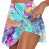 Rokken dames geprinte casual sport fitness hardloop yoga tennisrok geplooid korte shorts halve zomer