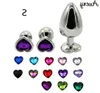 Auexy Sex Vigin Heart Buttplug Metal en acier inoxydable Plug Gay Sextoy pour femme Men analplug érotique tapon anal bijou produit326276936