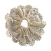 Clips de cheveux Elegant Lace Srunchies For Women Grand bande de cheveux élastique Scrunchy Bobbles French Bobbles