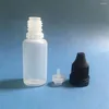 Opslagflessen Refilleerbare Squeezable Black Caps Plastic Squeeze Drop 15 ml Druppel Oog vloeistof flesafdichtingscontainers