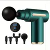 Mini Muscle Massage Gun Proteerbare lichaamsmassager Deep Handheld Percussion Massager voor lichaamsrug en nekbeen 240430