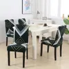 Patrón de boho Patrón de silla elástica Tapa de silla estirada para comedor Banquete Banquete Material elástico sillón 240429