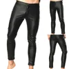 Mutandine femminili uomini pantaloni in pelle gambe gambe gambe punk sexy skinny calperstelle elastiche bagnate look night clubwwear nightclub