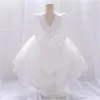 Toddler Baby Girls 1st Birthday White Baptism Dress Infant Bow Lace Wedding Party Dresses 0-5Y Kids Girl Trail Princess Clothes 240412