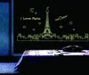 Paris Night Eiffel Tower Decoration Luminal Wall Stickers Home Living Room Bedroom Decals Glow in the Dark1375128