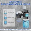 Dispensateur de tireur de bouche Dispensateur de rince-bouche automatique 550 ml pour les distributeurs de lavage à la bouche imperméables de la salle de bain avec 2 tasses 240419