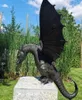 Decorazioni da giardino Acqua di bronzo solido Featura della scultura in resina statue gotica per decorazione per esterni per casa Dragon Dragon Cas4339788