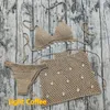 Dames badkleding hand haakbikini set shells banden bij taille minirok