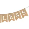 Partijdecoratie Burlap Banner God zegene de doop Rustic Bunting Garland doopcommunie voorraden met (wit)