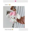 Filme TV Plüschspielzeug neue P -Rucksäcke Cartoon Sanli Ou Yugug Bag Lolita Schöne Kaninchen Cinnamoroll Messenger Kawaii PS süße Taschen für Drop dhb8u