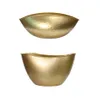 Ootdty Gold Metal Flower Pot Planter Vase Succulent Plant Container Ornament Hemdekoration inomhus utomhus 2107121323977