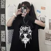 T-shirts masculins goth y2k vêtements Hip Hop T-shirt pour femmes kawaii vêtements anime femme t-shirt sombre