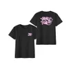 Minustwo Cargo Hip Hop Mode Brand American Retro Herren- und Frauen T-Shirts Straße Sommer Freizeit Kurzärmele Europäische und amerikanische gedruckte Elastizität Unisex Top 439