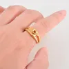 Clusterringen Vintage Women Rose Bloemring Roestvrij staal Trendy Finger Party Accessoires Sieraden Gift