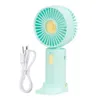 Ventilateurs électriques ventilateur électrique avec ventilateur portable de base détachable Bureau de refroidissement Fabille de refroidissement Félière silencieuse pour voyage / trajet / maquillage / bureau D240429