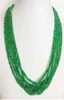 Hand geknoopte 2x4mm Emeralds Red Rubies ketting 45 cm Fashion Jewelry7946392
