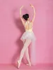 Scena noszona balet taniec gimnastyka gimnastyka ubrania dorosłych baleriny kostium taneczny dla kobiet koronkowy trening tańca