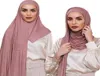 Plain Hijab Presewn Instant Premium Jersey Head Scop Wrap Women Lenves 170x60cm 2201113715140