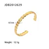 Bracelets de liaison uworld charme minimaliste 18K PVD Plated Gold en acier inoxydable Bracelet ouvert pour femmes Élégantes bijoux de mode uniques Cadeau