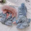 Coucher en bas ped-tout-petit bébé vêtements d'hiver vêtements adolescents veste en jean à capuche épaissis