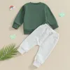 Vêtements Définit mon premier bébé né de la Saint-Patrick Vêtements de garçons à manches longues Sweats Sweats Tops Green TrawString Pants Toddler