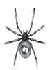 Luxe mode vrouwen Rhinestone Faux Pearl Spider Broche Pin Corsage Rapel Jewelry Gift6110139