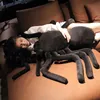 Creative Black Spider Toy Plush Doll Simulation Black Spider Doll Prank Props Halloween Gift