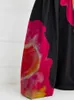 Calças femininas Capris Lemongor Urban Feminino Seleção elegante Floral Impresso de cintura alta calças de perna larga 2024 Nova calça casual solta alta strt y240429