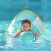 PVC PVC Baby Swimming Bobo Float avec Sunshade Cautopy Seat Pocket for Toddlers Infant Kids Age 1-3 Pool Beach Arm Floattie 240416