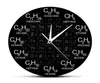 Periodiek systeem met elementen chemie wandklok chemische formules als tijdaantallen muur horloge chemische wetenschap muur kunst decor y20017546990