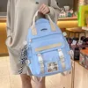 Sırt çantası joypessie moda kawaii kızlar gençler için kitap çantası siyah çocuk kadın mochila sevimli seyahat çantası sırt çantası