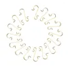 Feestdecoratie 50/100pcs S -vormige metalen haak ornament diy bruiloft Verjaardag Kerstboom Hangende ornamenten voor huis