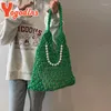 Abendtaschen Yogodlns Häkelstrand Handtasche Mode -Sommer -Umhängetasche Mesh hohl Out Einkaufsweite große Frauen stricken