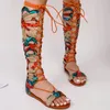 Foomne Fashion Flat Bottom Sandales avec orteil genou anti-glissement