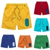 Designer mens summer swimming shorts new breathable quick dry sports solid color embroidered baggy beach pants