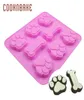 Baking Moulds COOKNBAKE Silicone Mold For Cake Biscuit Pastry Dog Candy Chocolate Mould Bone Shape Resin Ice Jello Bread Form1848925