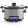 MSC-600 3-in-1 Cook Central Central 6-Liter Multi-Cooker: Slow Cook, Braun/Saut und Dampf mit Leichtigkeit-Silber Finish für stilvolle Küche