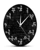 Equazione Nines Math the Orology of 9s Formules Modern Hanging Watch Mathematical Classroom Wall Art Decor 2012121991964