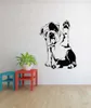 Englische Bulldog -Hund -Haustier Tierarzt Salon Wandaufkleber Wandzimmer Decal Decor Decor Wohnzimmer Kunst Poster Y08055217308