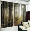 Promozione della finestra della tenda 3D Lush Virgin Forest Landscape HD Digital Intern Interiotion Decoration Pratica Blackout Curtains7272950