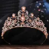 Tiaras Luxury Queen Crystal Tiara Crown Nouveau cadeau d'élégant princesse Rhingestone Tiara Wedding Robe Bijoux Party Party