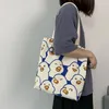 Сумки для покупок милый мультипликационный рисунок женская сумка Kawaii утиная печать темпераментная мода Canvas Eco Friendly Tote Tote