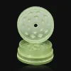 Plastic Tobacco Grinder Herb 2 Parts Layers Luminous Noctilucent Glow in the Dark Smoking Hand Muller Diameter 43MM Cigarette Spice ZZ